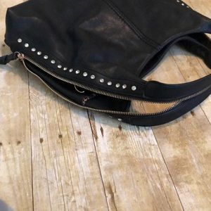 Black Sequin Shoulder Bag